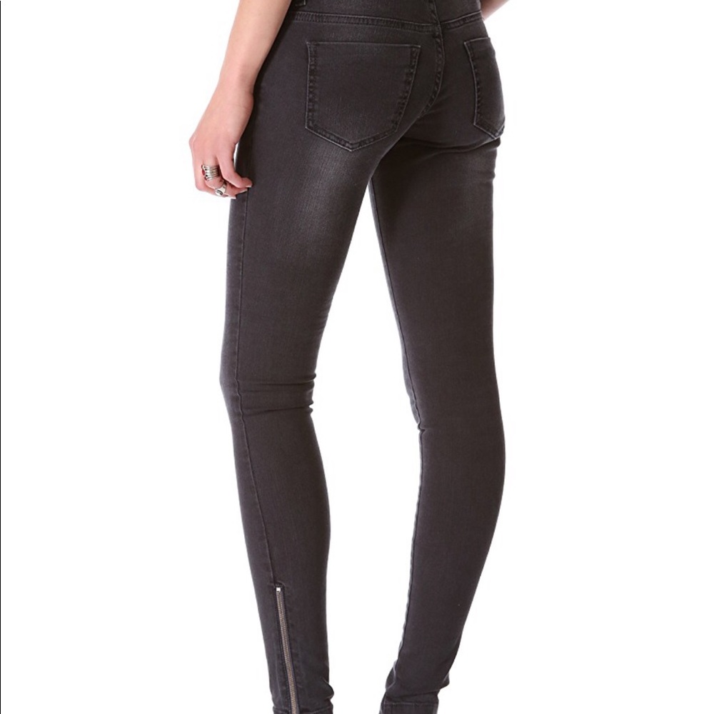 ANINE bing double zip skinny jean